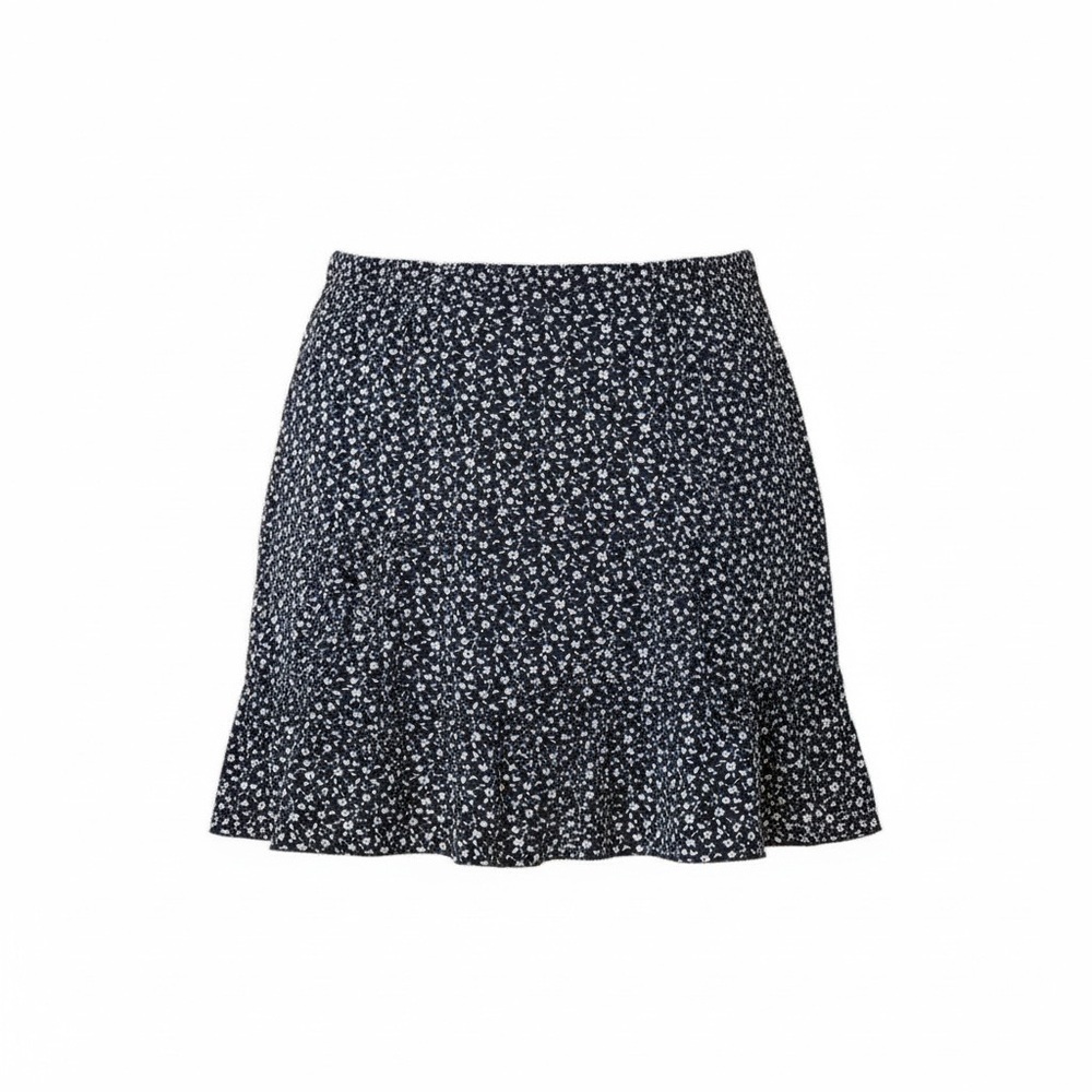 Brandy Melville NWT black/white floral mini skirt, one size